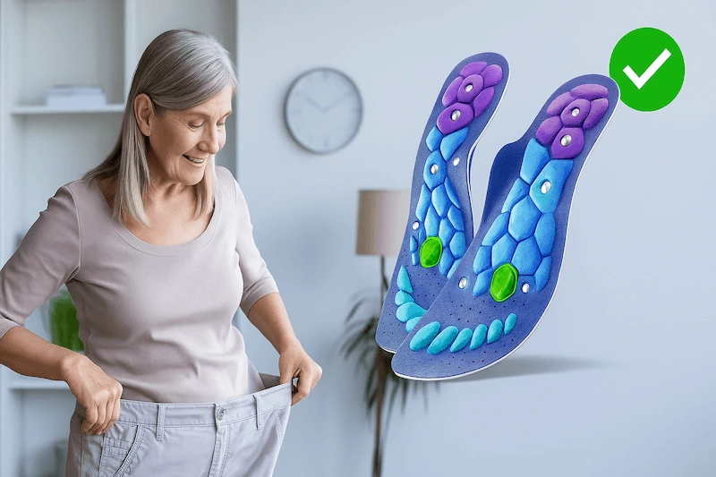 Akupressur Magnetischen Einlegesohlen zum Abnehmen